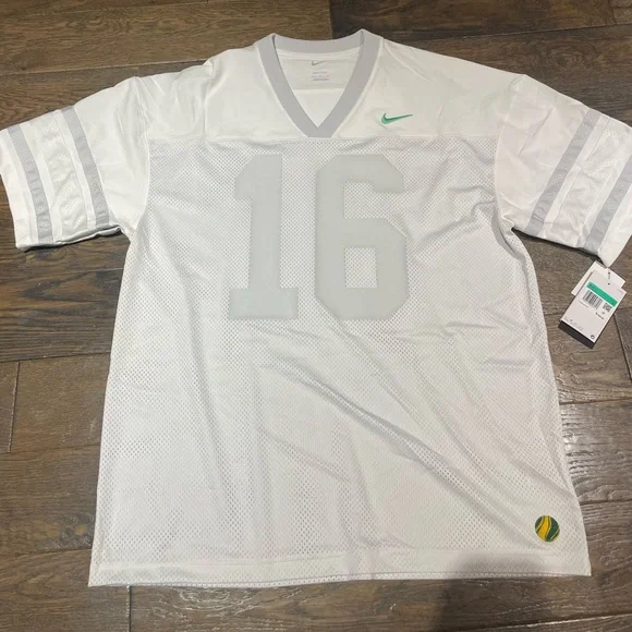 Nike Shirts Nike Mens Nr6 White Plain Football Jersey Size Xl - Main Image